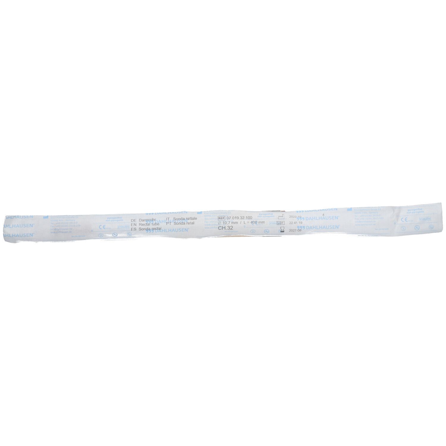 Einmal Darmrohr Ch 32 steril 40 cm