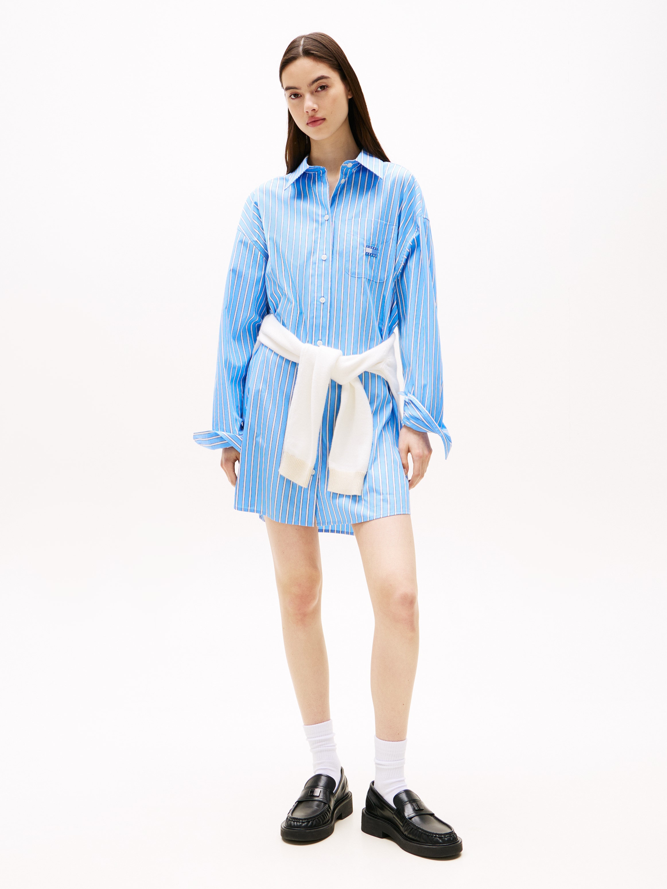 Tommy Jeans Hemdblusenkleid »TJW OVS MINI SHIRT DRESS EXT« Brusttasche