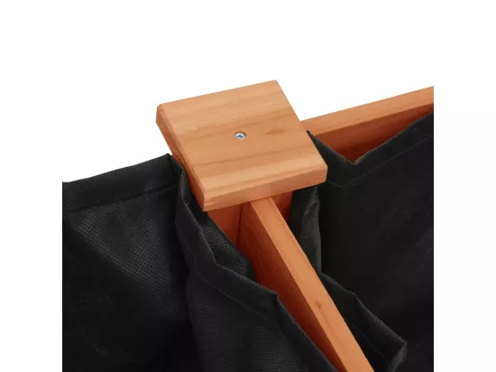 Jardinière bac lit surélevé bois marron 161 x 45 x 76 cm 02_0038125