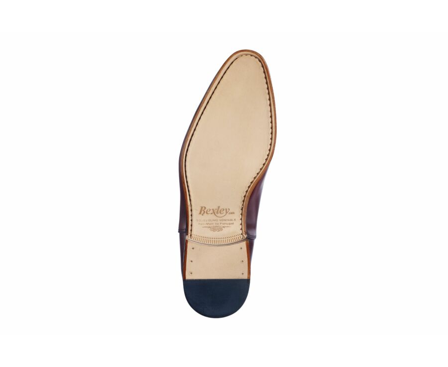Richelieu homme Chocolat Patiné semelle cuir - WAYFORD