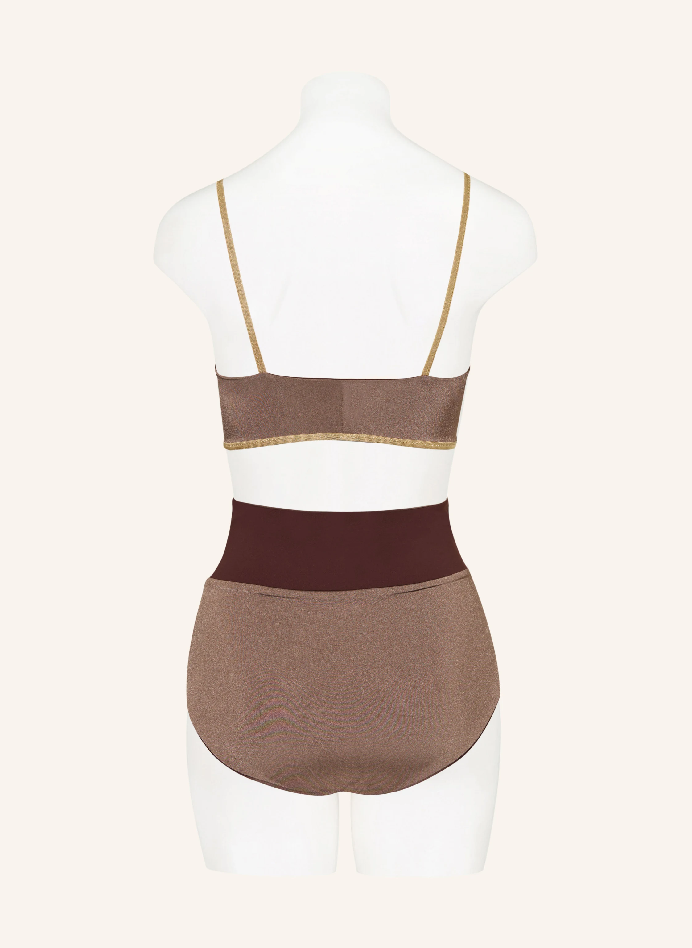 MYMARINI High-Waist-Bikini-Hose SHINE zum Wenden mit UV-Schutz 50+