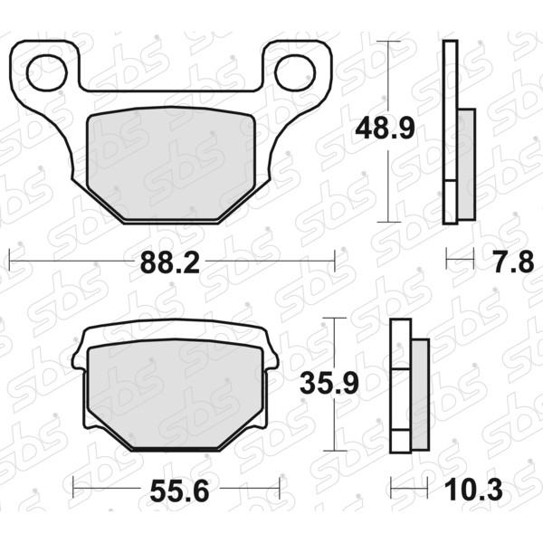 SBS - Plaquettes de frein 585 HF