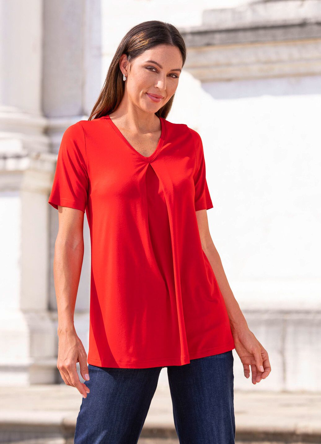 Shirt mit Kellerfalte in 2 Farben