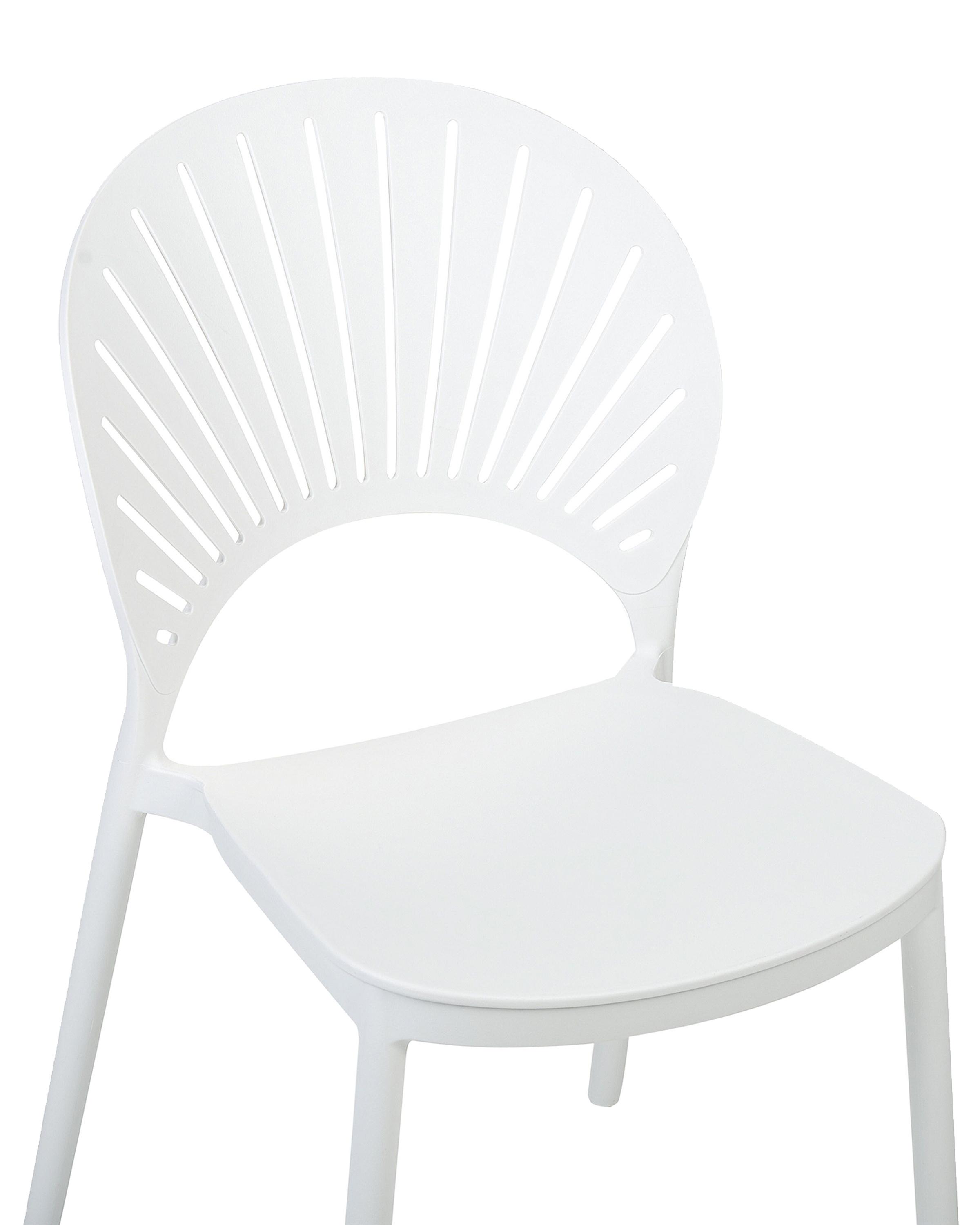 Set van 4 tuinstoelen OSTIA Wit