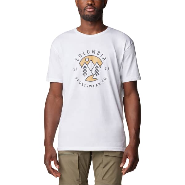 T-shirt COLUMBIA M RAPID RIDGE GRAPHIC TEE WHITE/NATURALLY BOUNDLESS