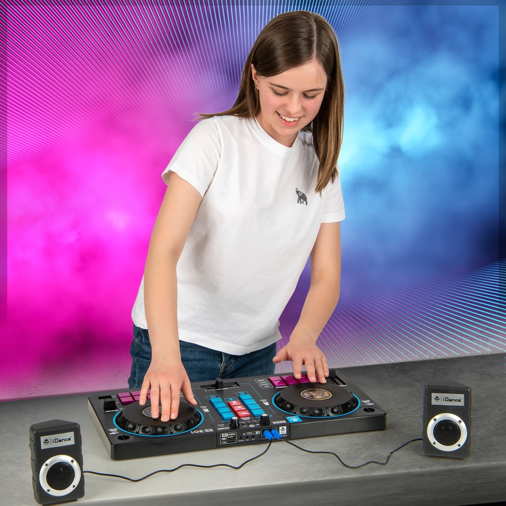 iDance XD-301 DJ-Station mit 2 Lautsprechern