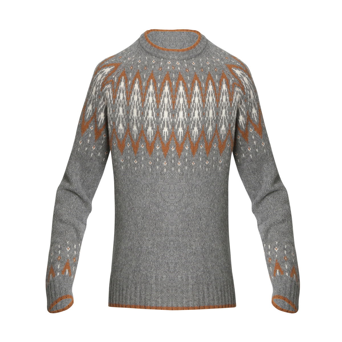 Asivik Isefjord Sweater, dame (Grey/Offwhite) - Spejder Sport