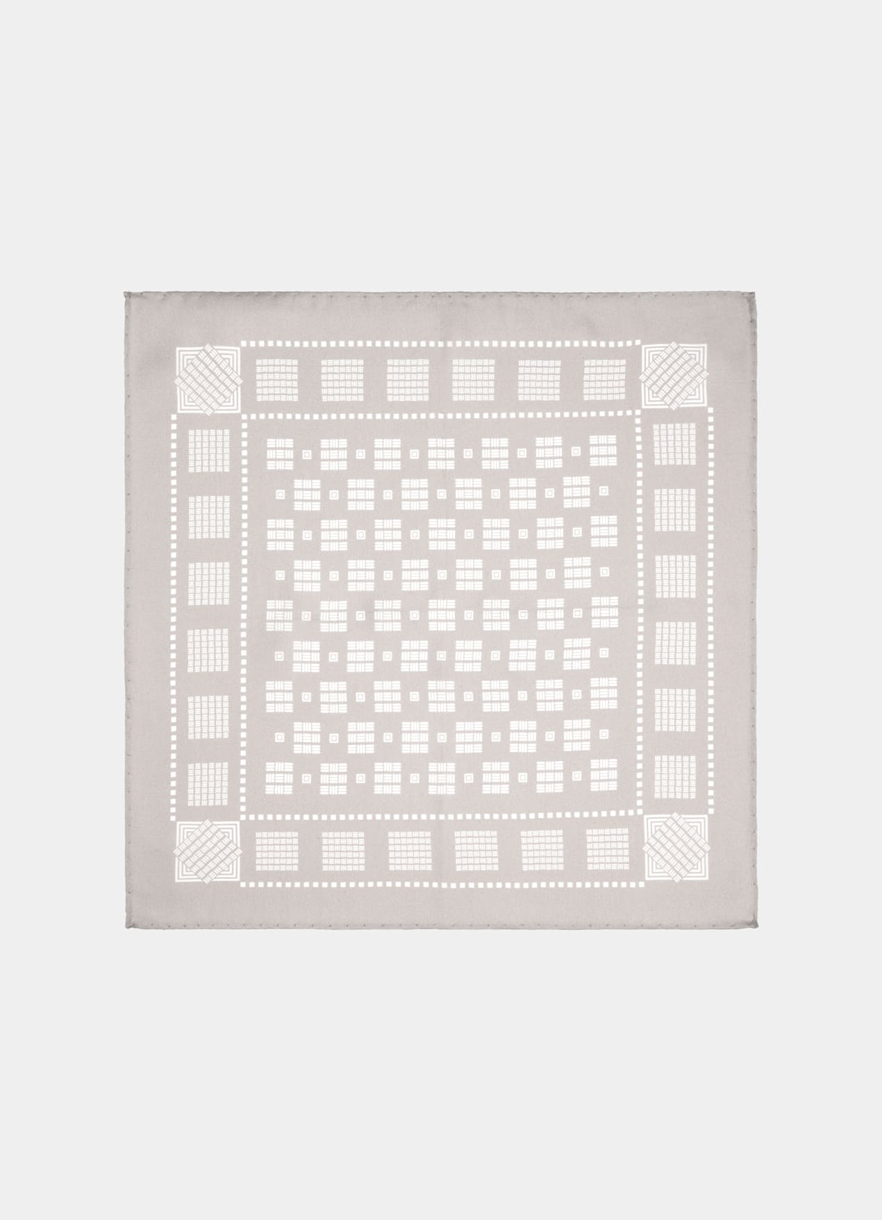 Pochette marron clair motif graphique