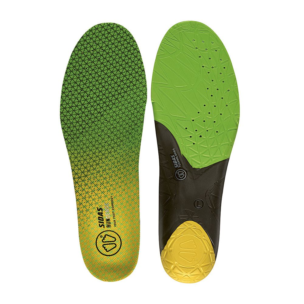 Sidas RUN 3D SENSE - Semelles green/black/yellow