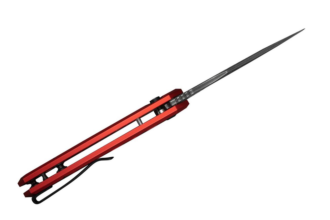 Civivi Anaaki C24039-DS1 Damascus Red Aluminum, zakmes