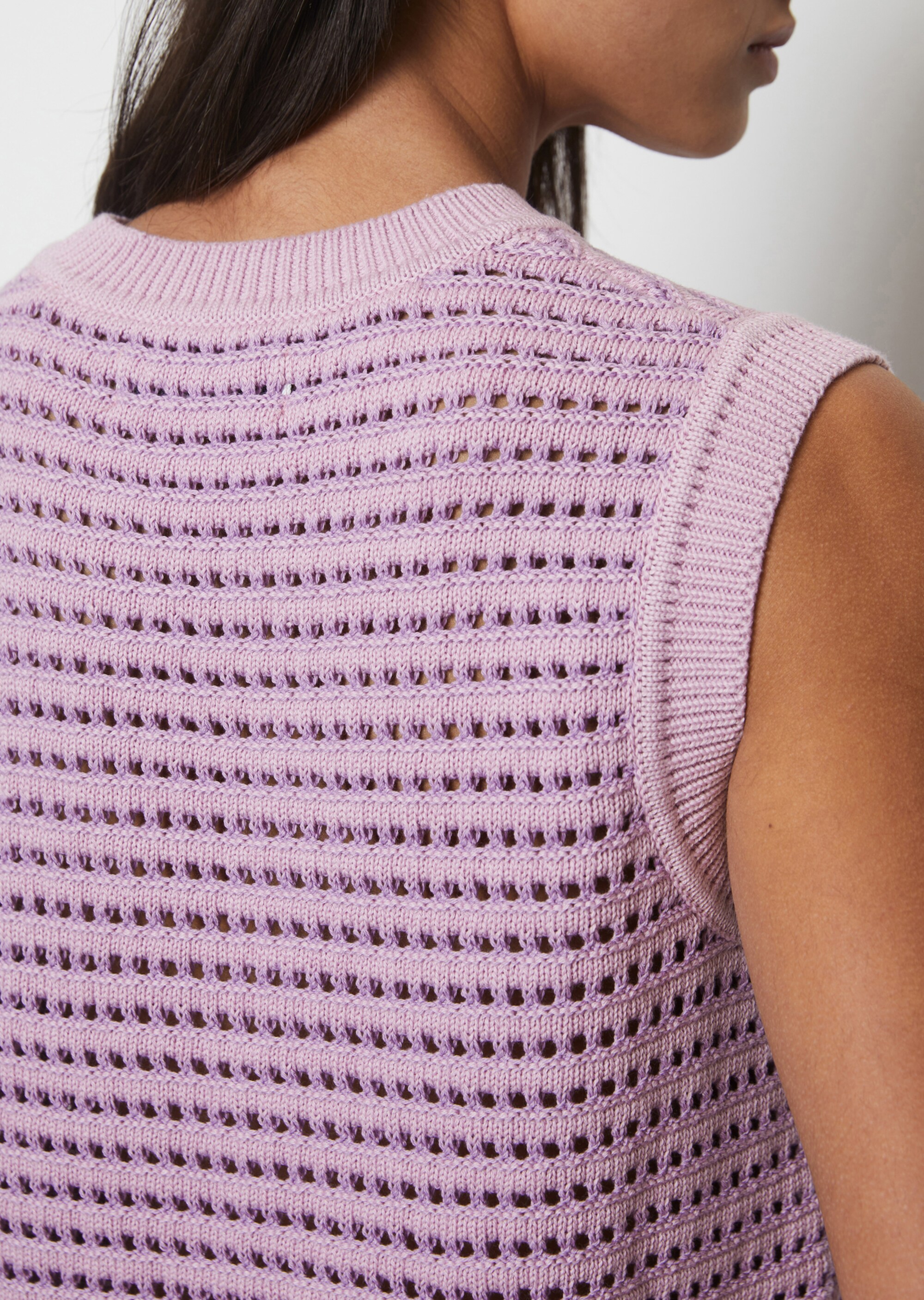 DfC Ajour-Pullunder regularaus Organic Cotton-Garn