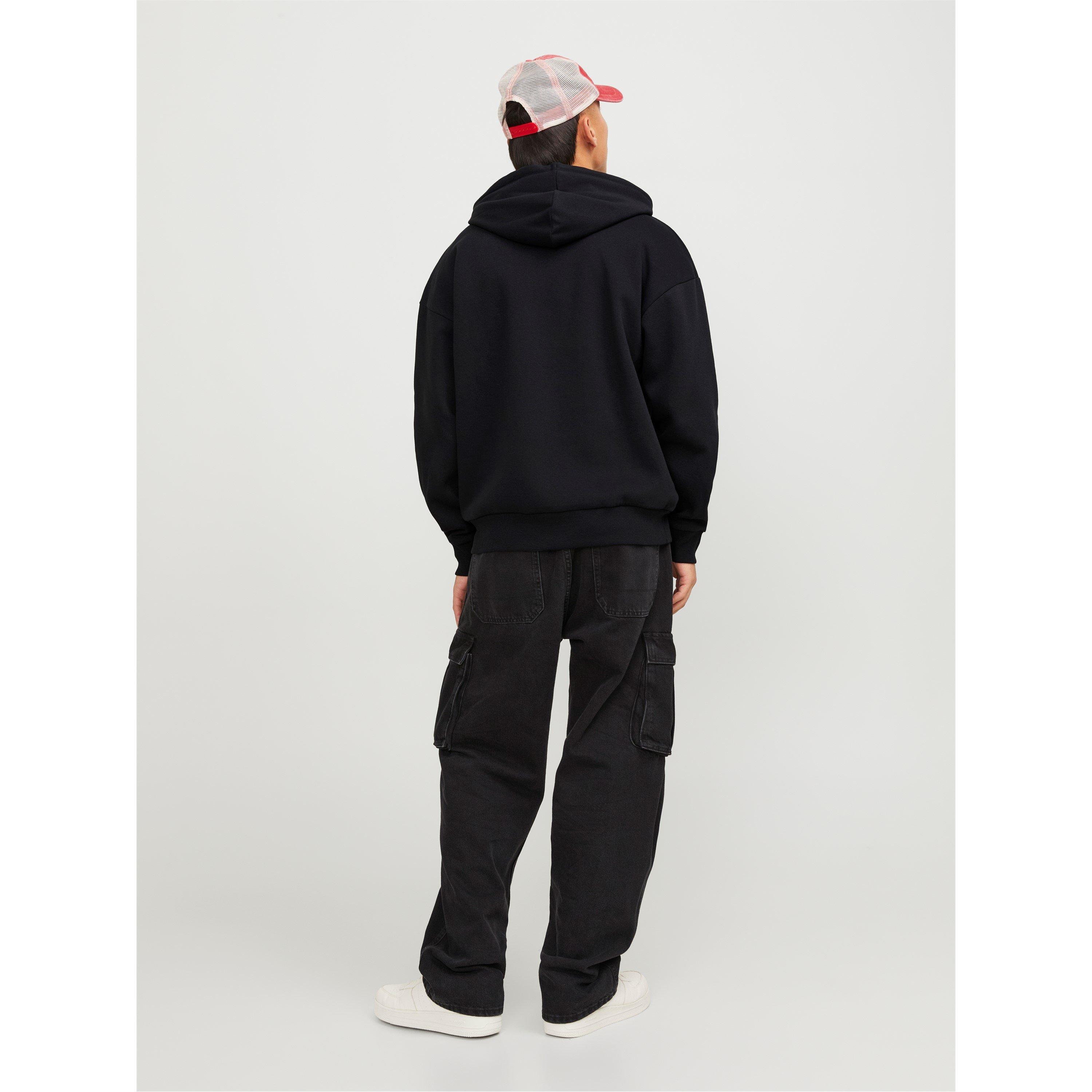 Jack and Jones Graphic Cappuccino Print Hoodie Mens