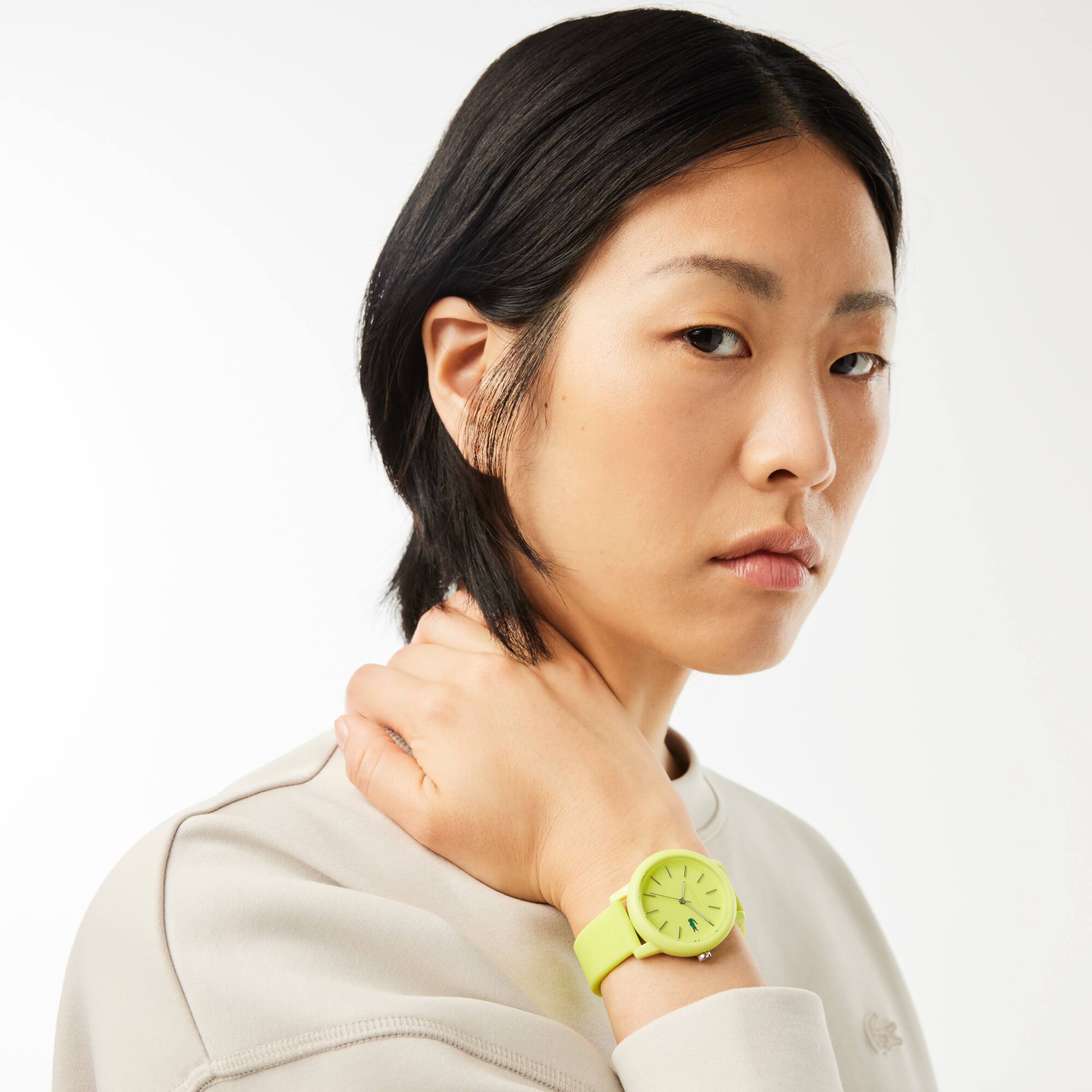 Montre 3 aiguilles Lacoste.12.12 silicone Montres - Blanc - Lacoste - Femme