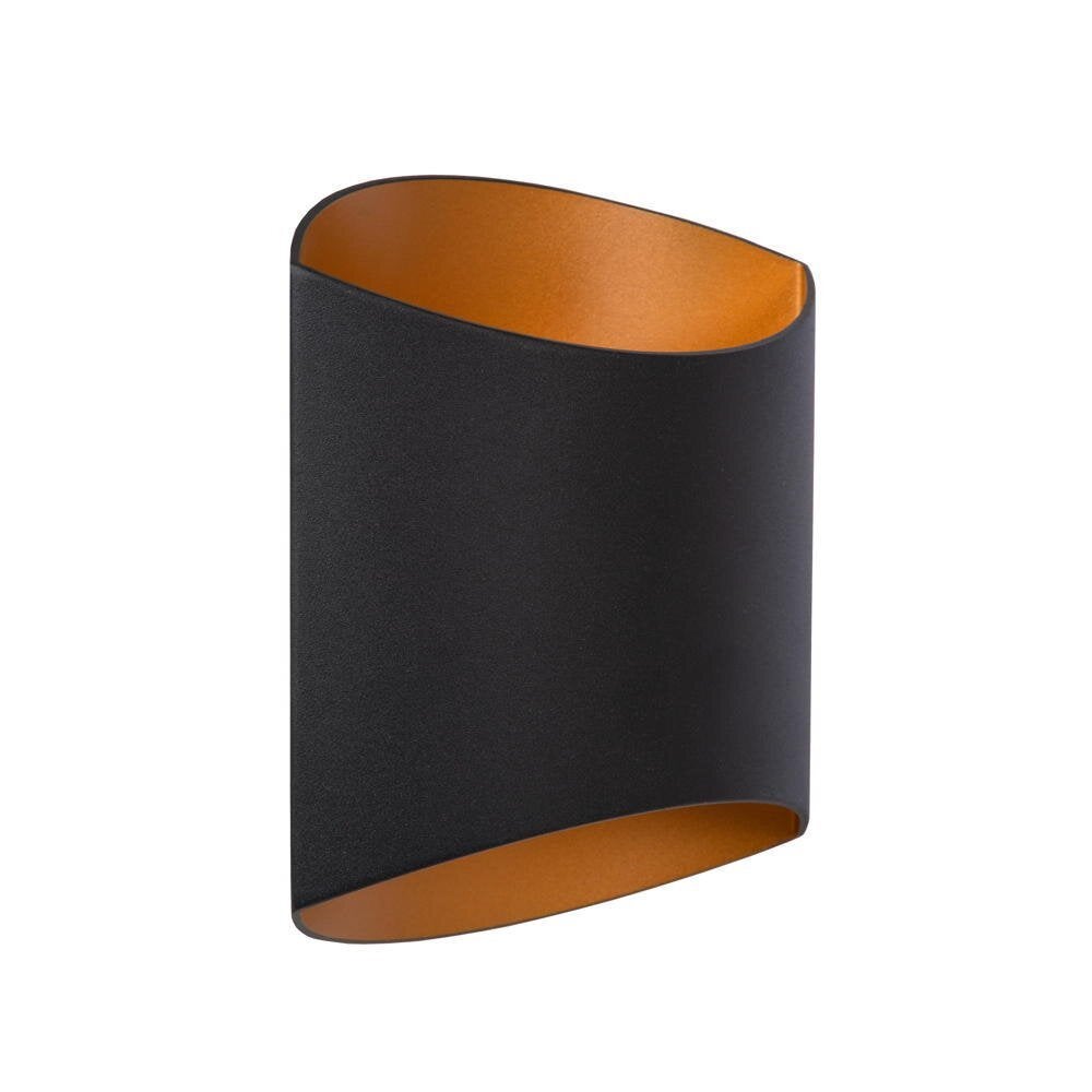 Wandlamp Diletta in zwart en messing G9