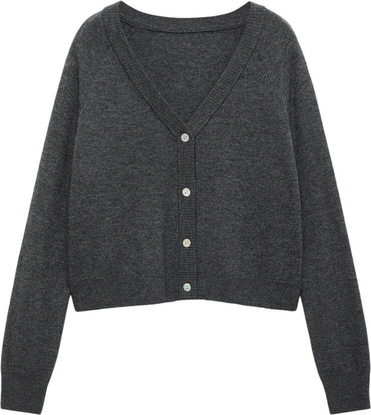 MANGO Cardigan 100% wool buttons 96
