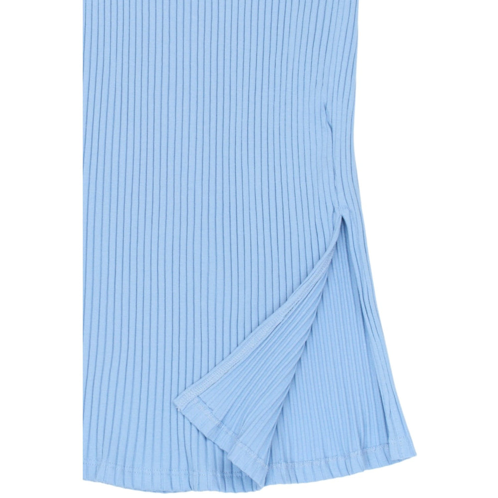 Køb The New Forever Blue Tntove Long Rib Nederdel