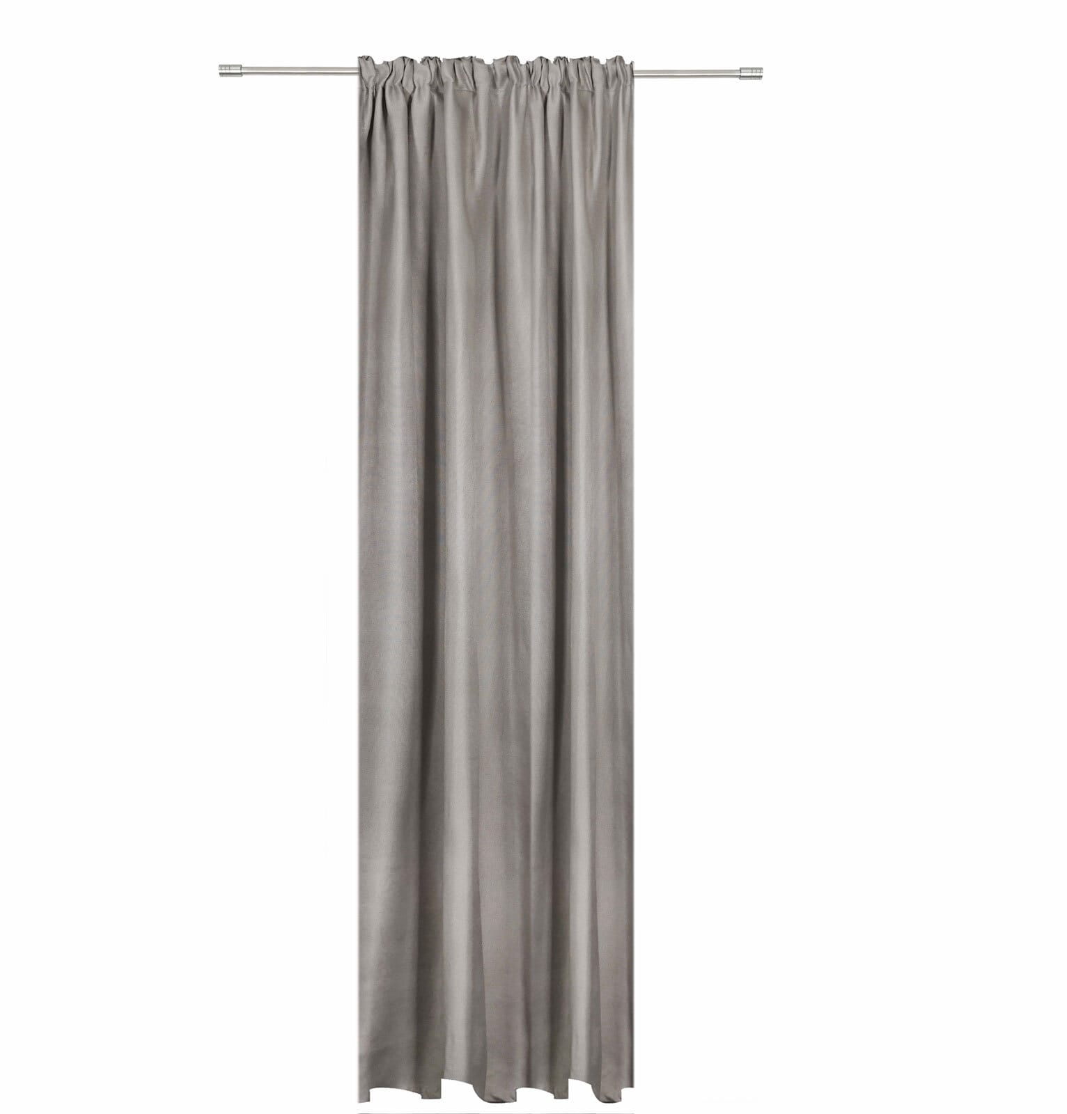 my deco Schlaufenvorhang DIM 135 x 300 cm grau