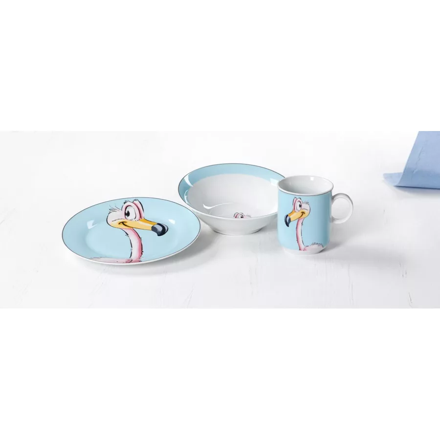 Ritzenhoff & Breker GmbH & Co. KG Kindergeschirr Happy Zoo 3er Set blau