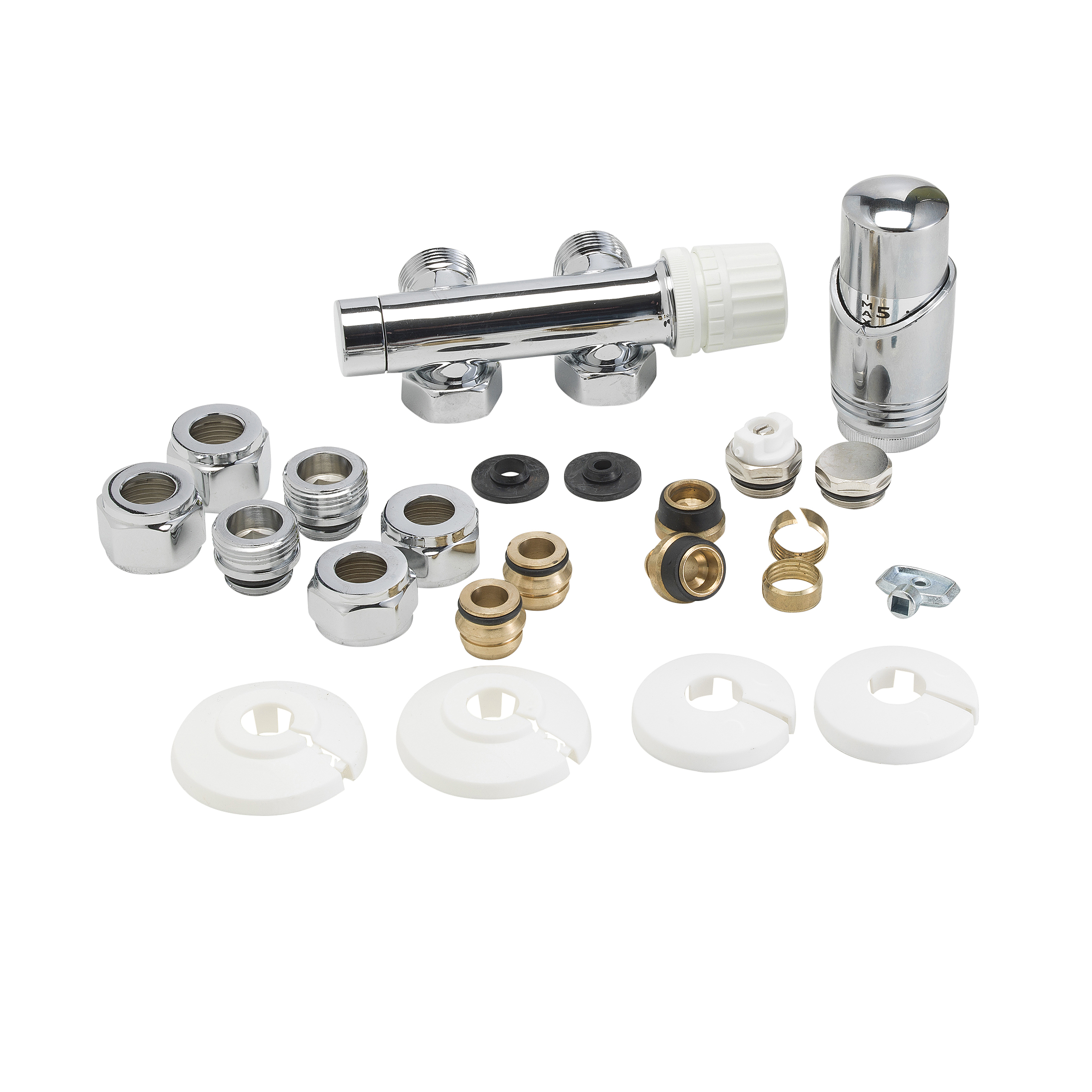 Calor Set onderblok compleet haaks 16x2,0  15 knel
