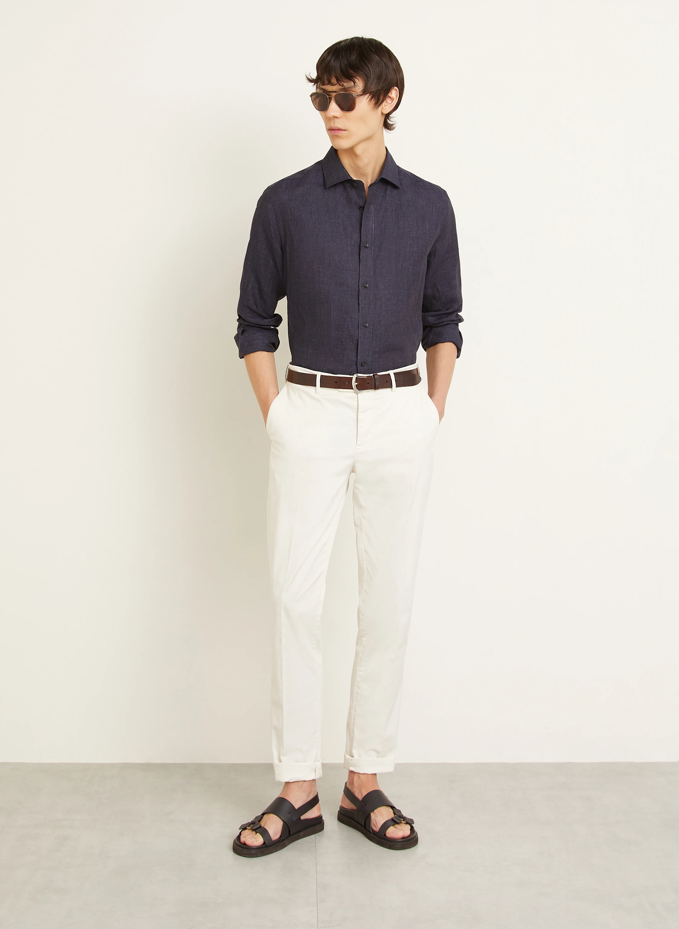 AGNONA Leinenhemd Regular Fit