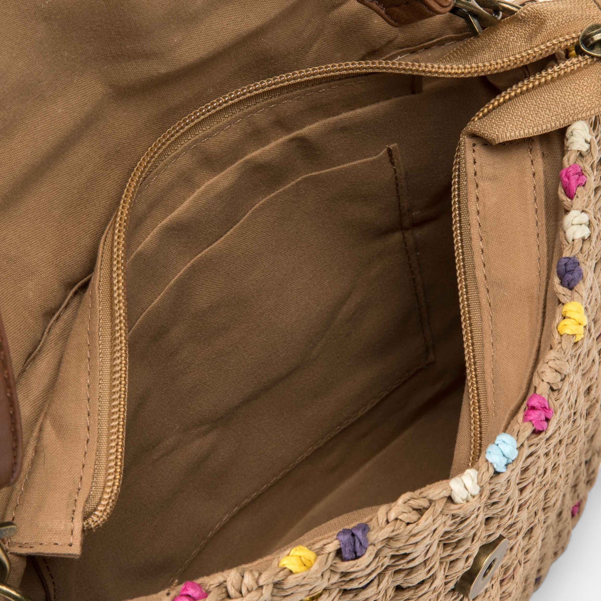 Sac bandoulière camel