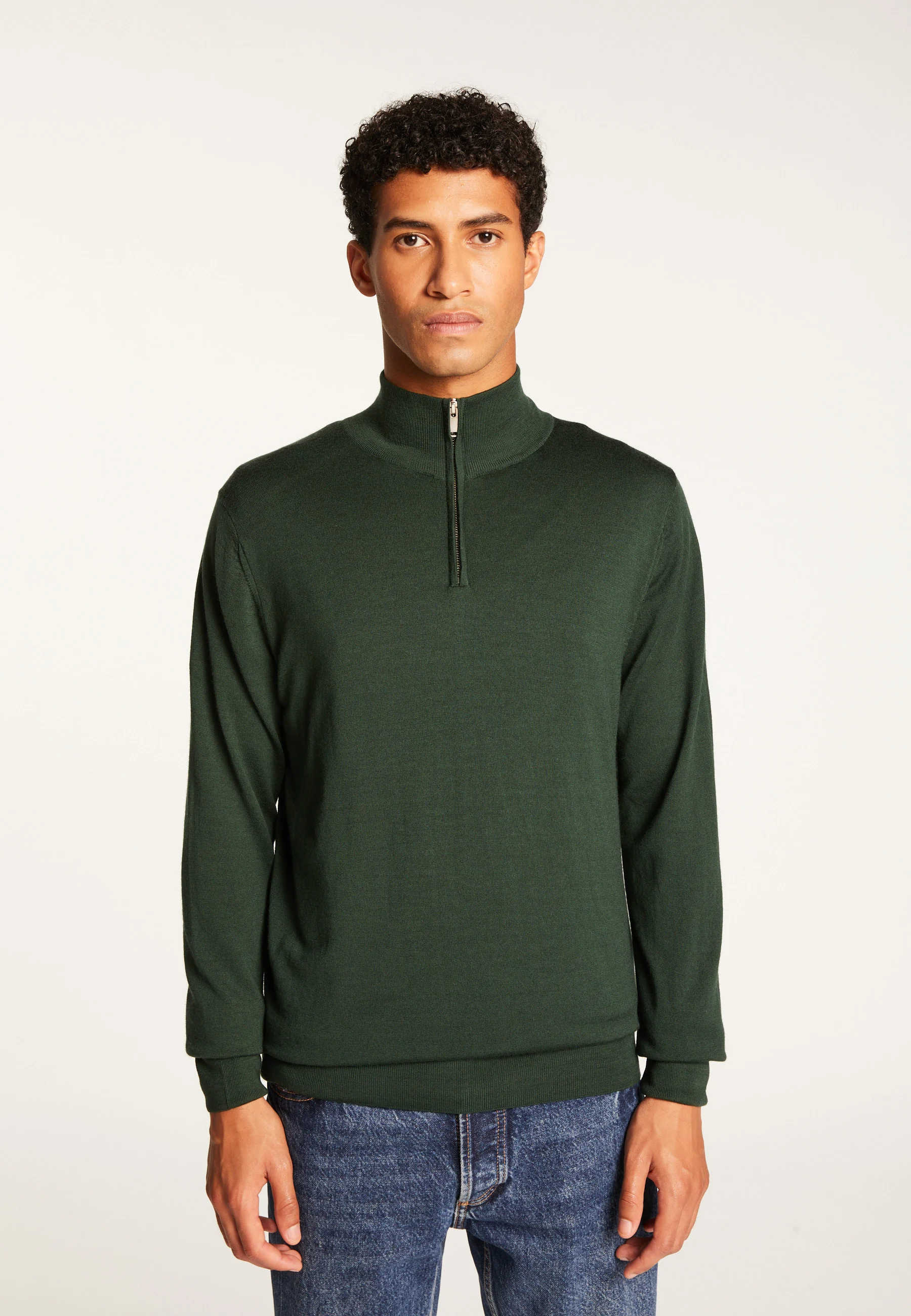 RYANAH24 - Pull camionneur laine mérinos | Vert