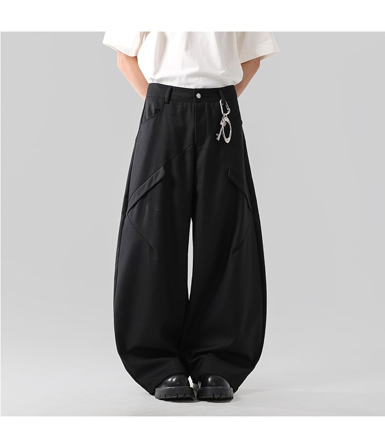 VEAZ - Hoge taille effen wijde broek