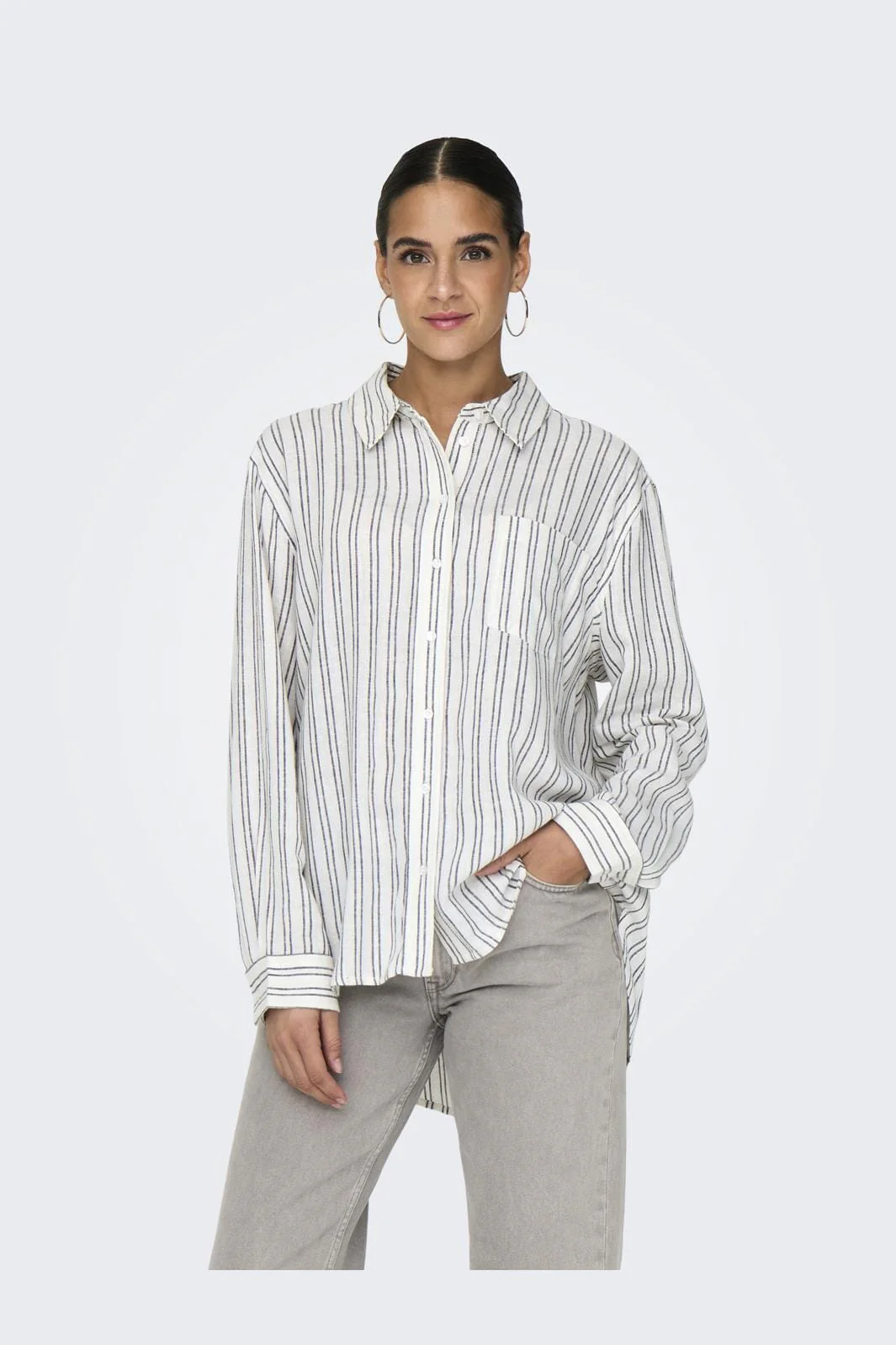 Only Onltokyo Life Ls Lin Bl St Shirt