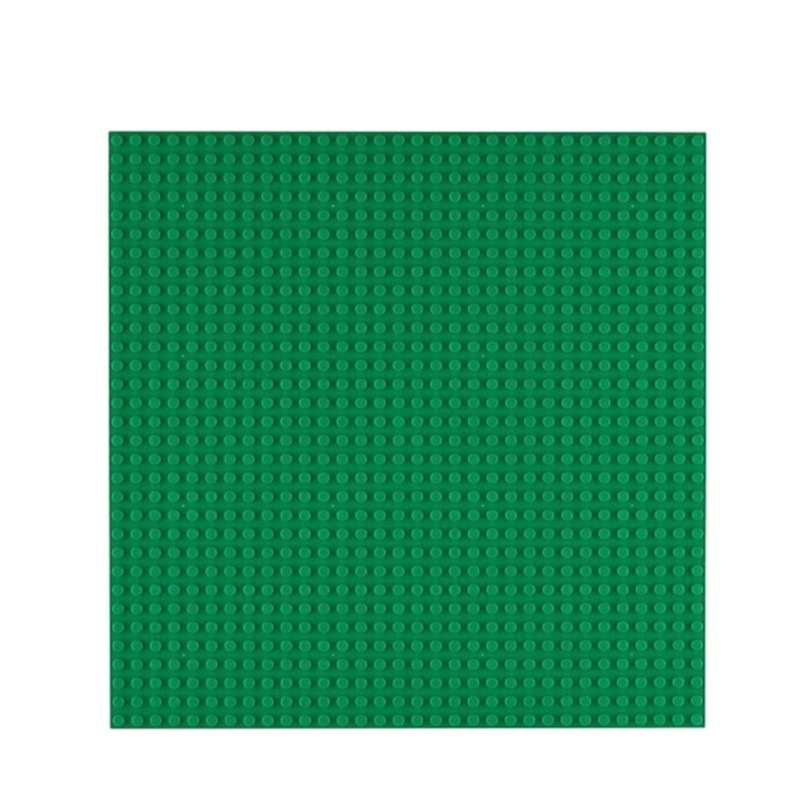 (25.5x25.5cm) Basis Bauplatte Noppen Grund Platte für Spielzeug Bausteine - Dunkelgrün