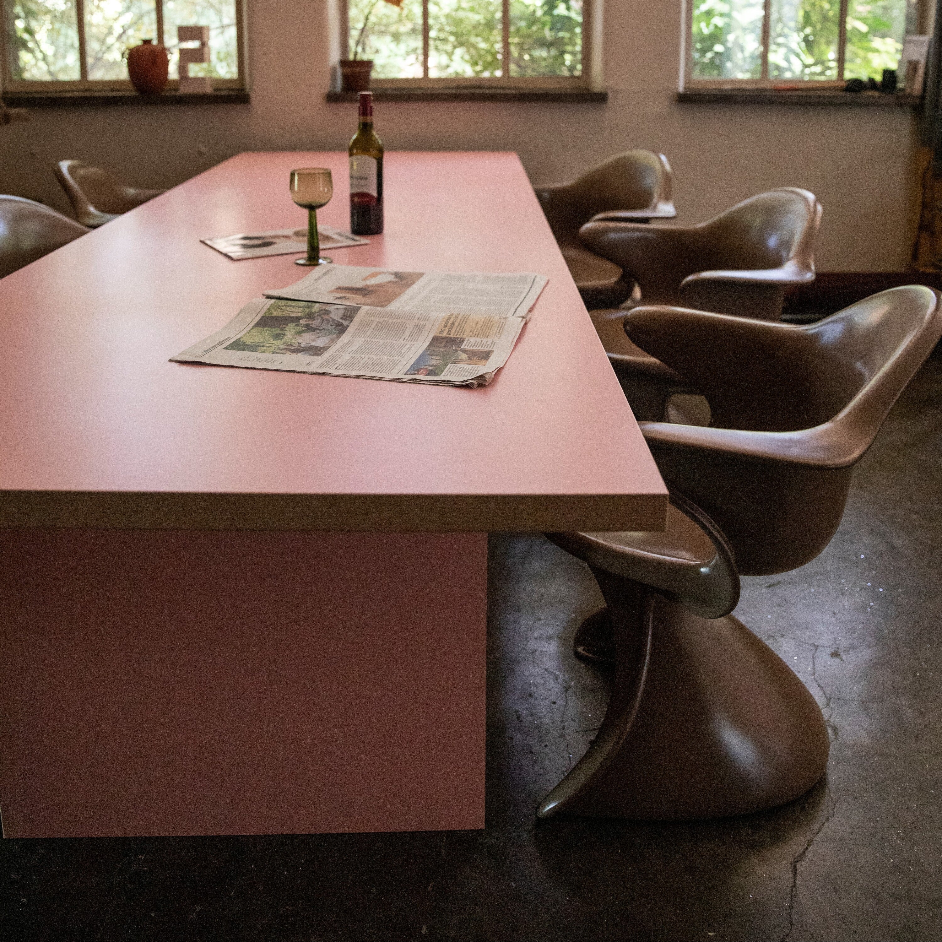 HKliving Dining Table Eettafel - 280 x 100 cm - Pink
