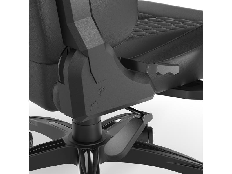 Corsair Gaming-Stuhl T100 Relaxed Kunstleder Schwarz Gaming-Computerstuhl mit 120 kg Belastbarkeit
