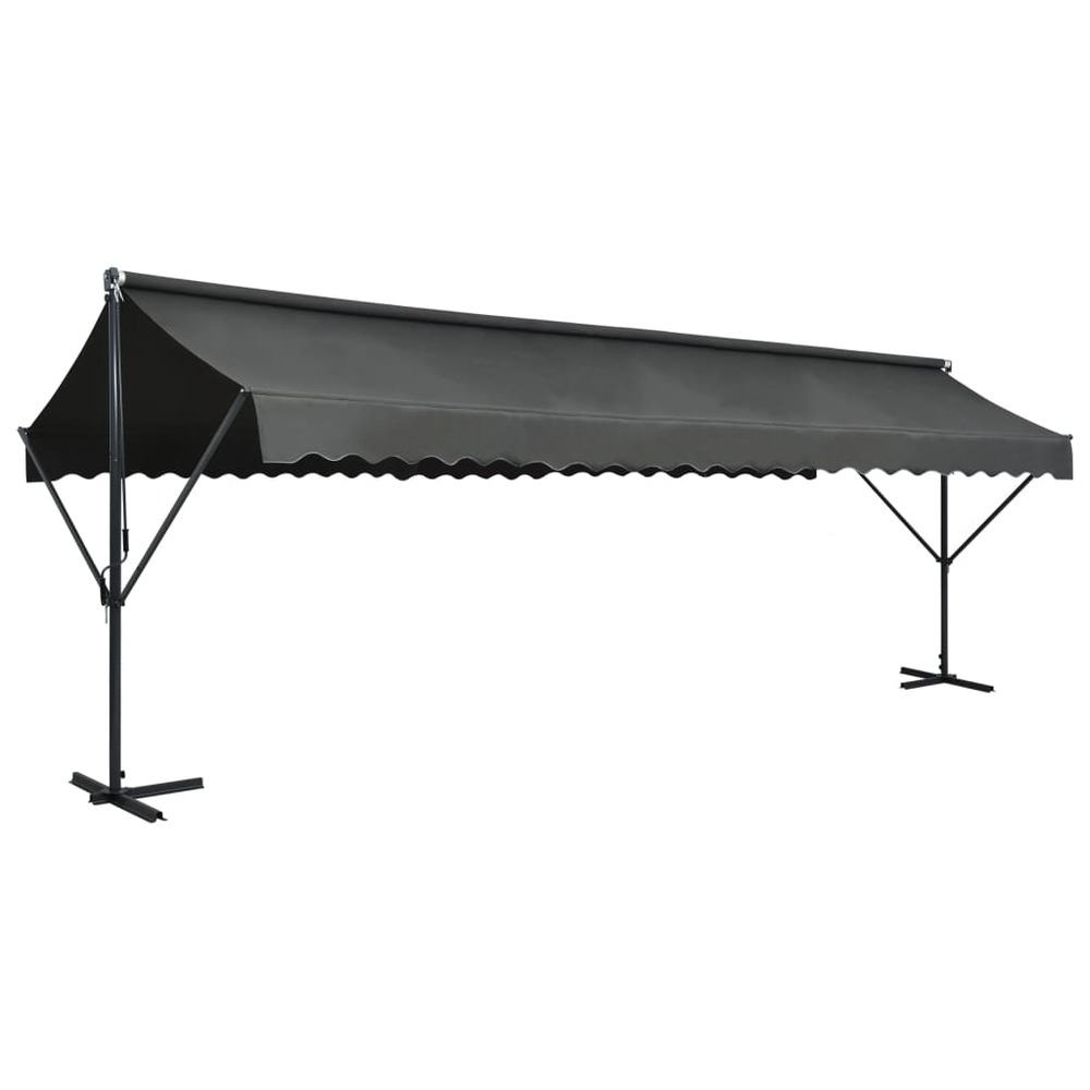 Auvent sur pied 600 x 300 cm anthracite