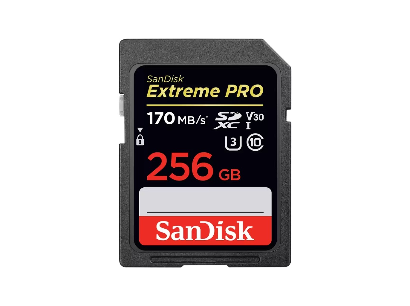 CARTÃO SANDISK EXTREME PRO SDXC 256GB 170MB