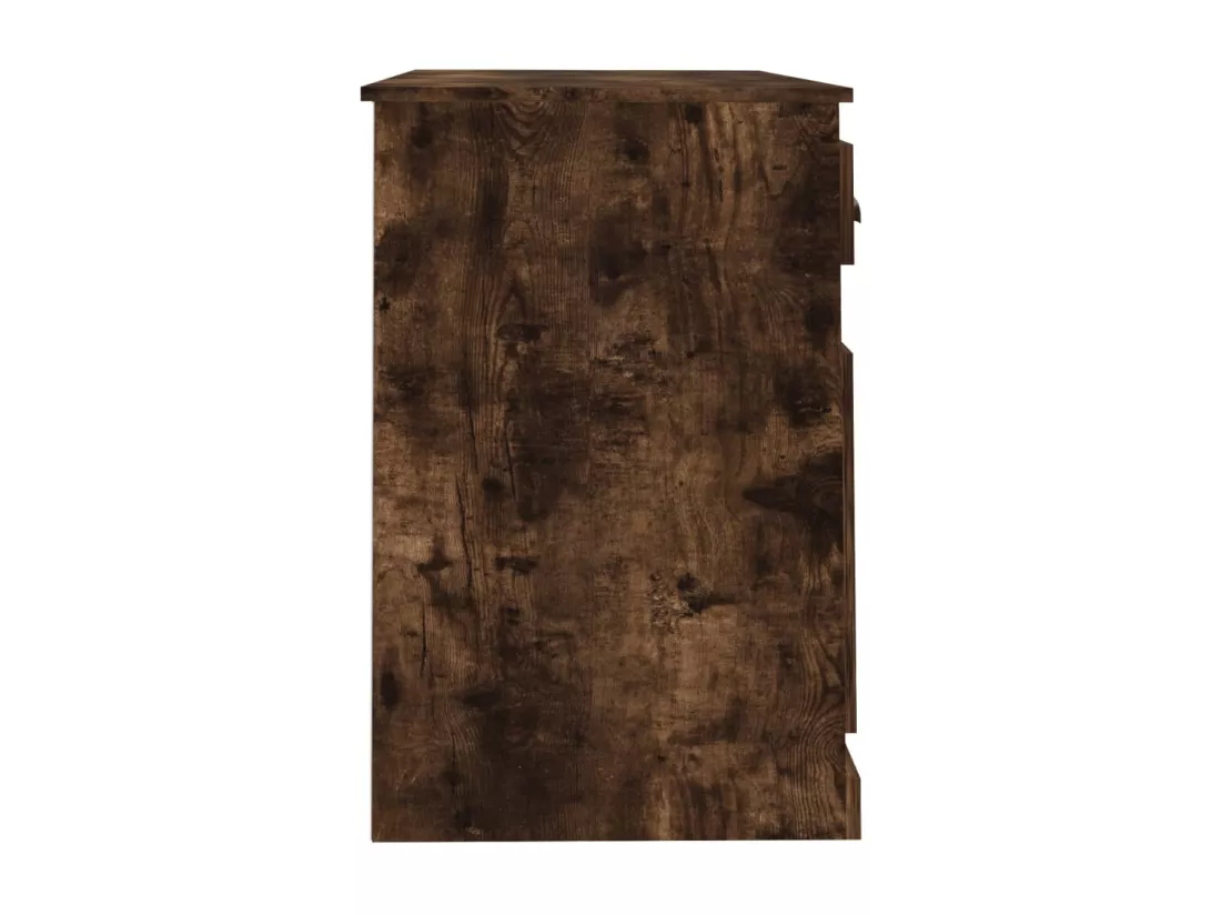 Bureau avec tiroir chêne fumé 115x50x75 cm bois d'ingénierie