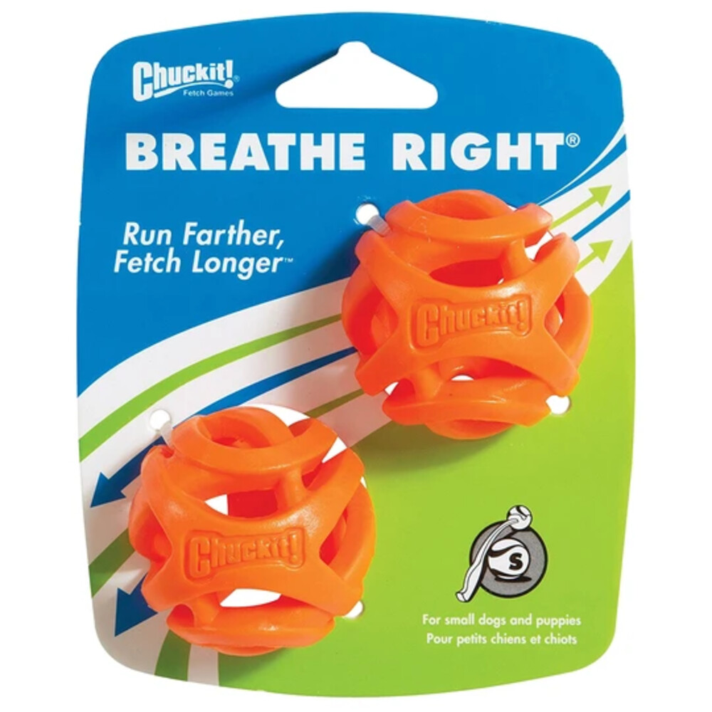 Chuckit Breathe Right Fetch Ball Medium 2-pack6 cm