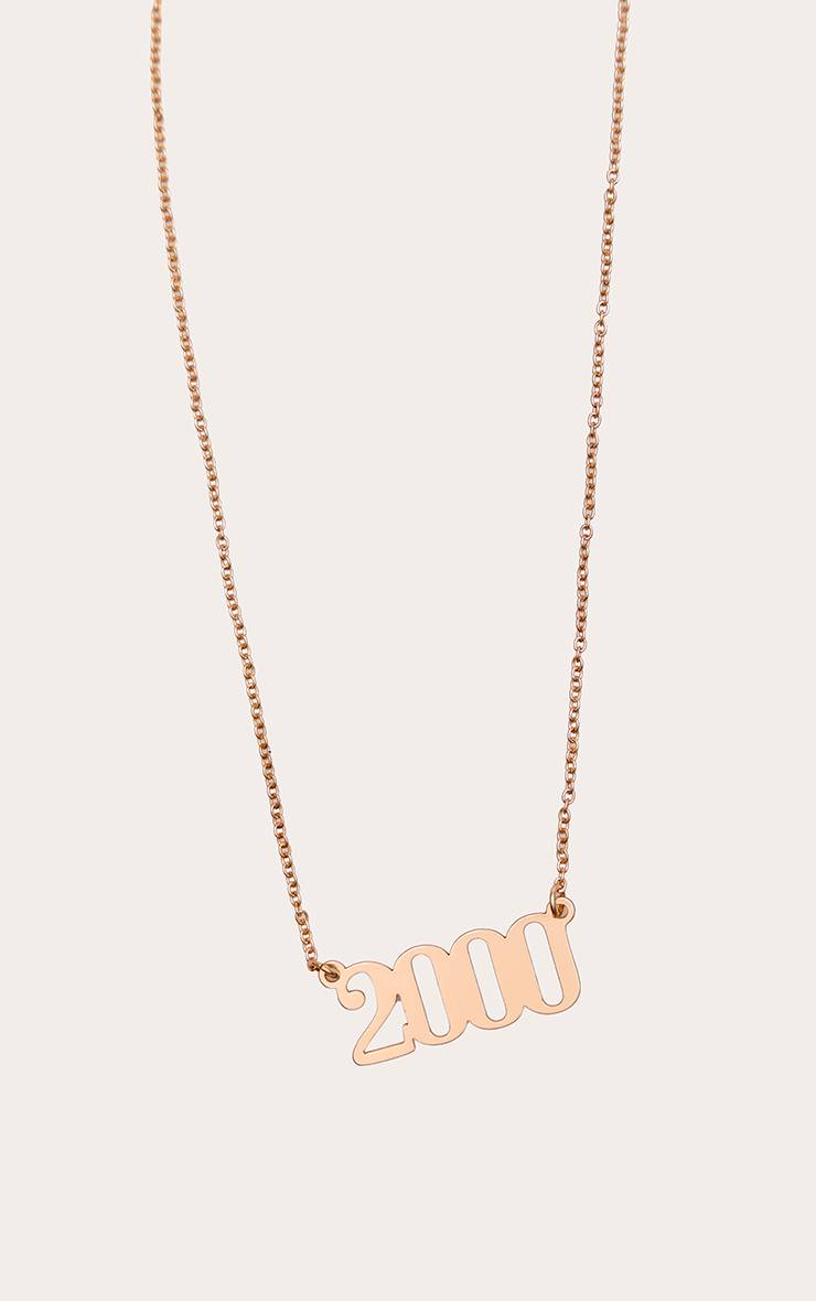Doré Collier Année De Naissance 2000