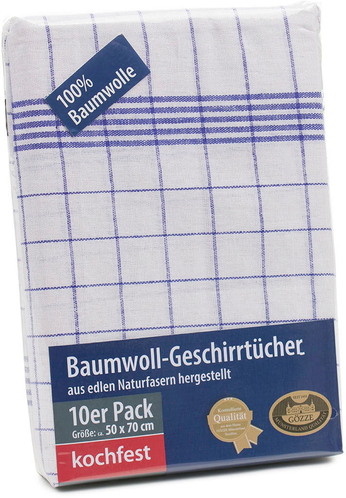 Gözze Geschirrtuch »Geschirrtücher, Des. 60041 Karo« aus 100% Baumwolle