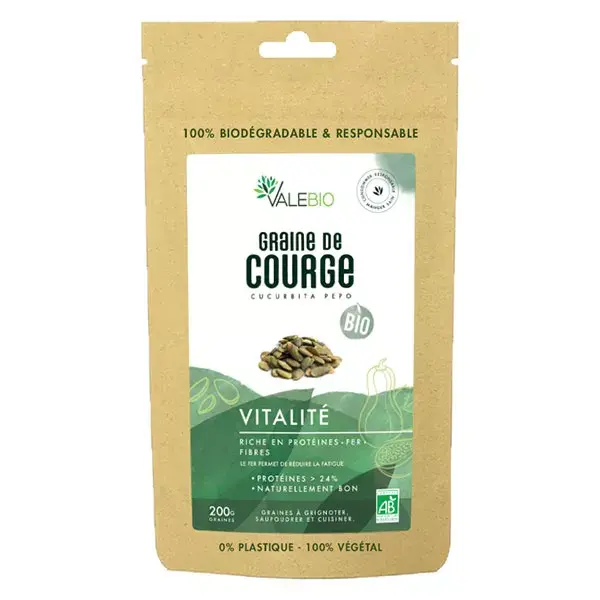 Sementes de Abóbora Orgânicas Valebio 200g