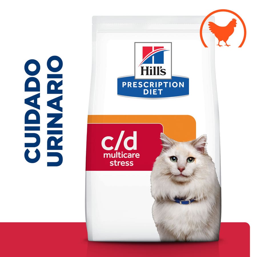 Hill's Prescription Diet Urinary Care c/d multicare stress pollo pieso para gatos