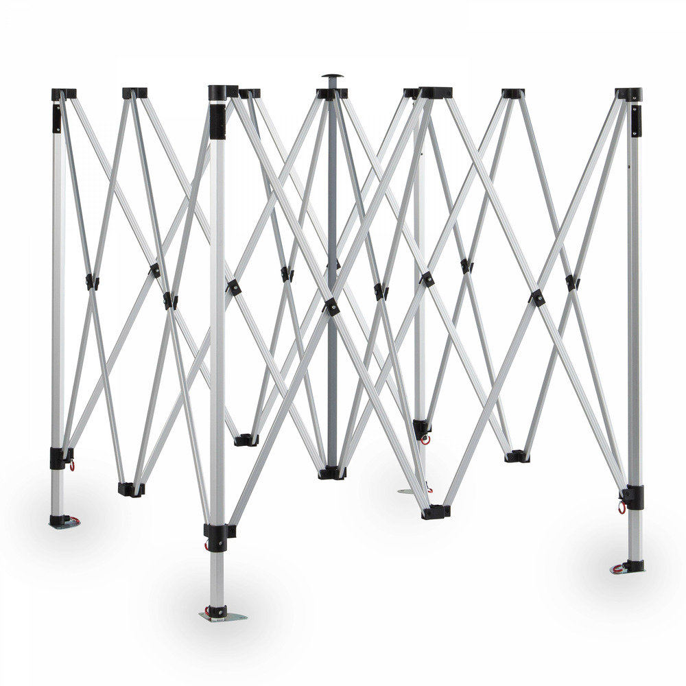 Tente pliante en aluminium 3x3m bleu