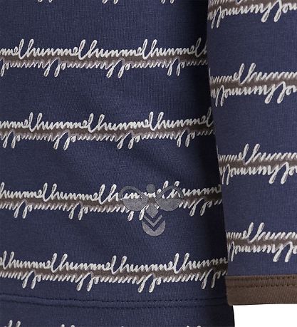 Hummel Pullover - HMLKerem - Navy/Braun