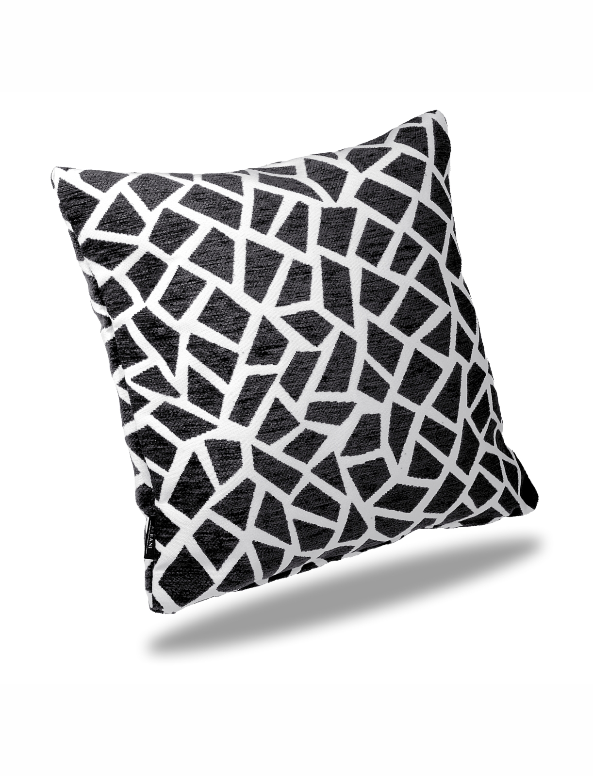 2er-Pack Kissenbezüge mit Reißverschluss - anthrazit - Webjaquard - 40x40 cm