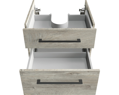 Wastafelmeubel FACKELMANN Oxford BxHxD 60 x 50,9 cm x 48,8 cm Frontkleur natuurlijk eiken 83317