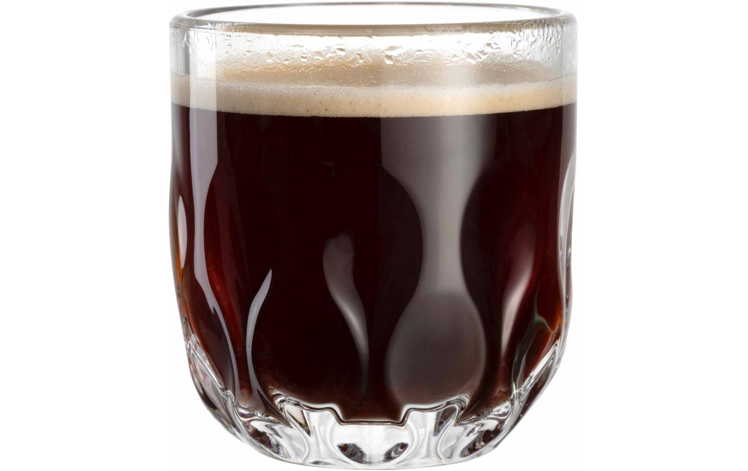 Cappuccino Becher Gocce 3 220 ml, 2 Stück, TransparentCappuccino-/Kaffeetasse für Heissgetränke