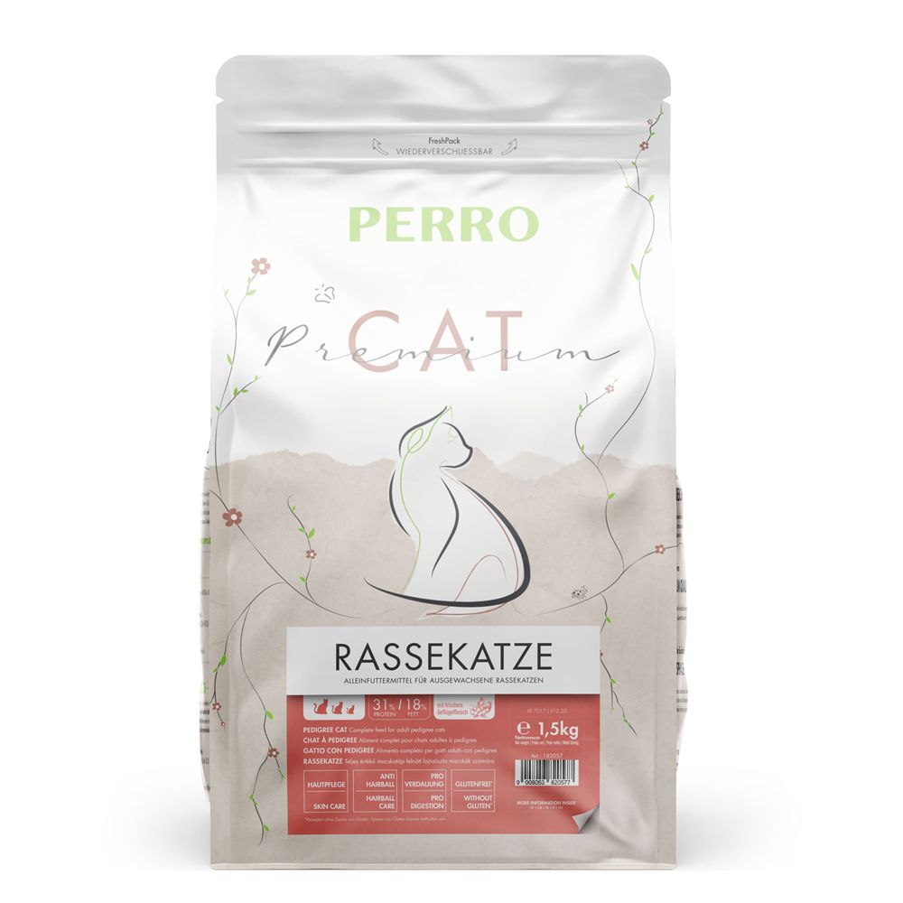 PERRO Cat Premium - Rassekatze - Trockenfutter Katze