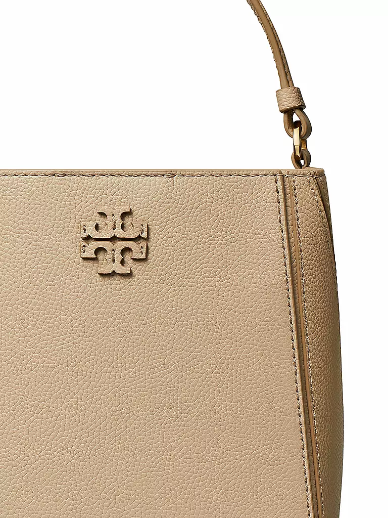 TORY BURCH Ledertasche - Bucket Bag MCGRAW beige