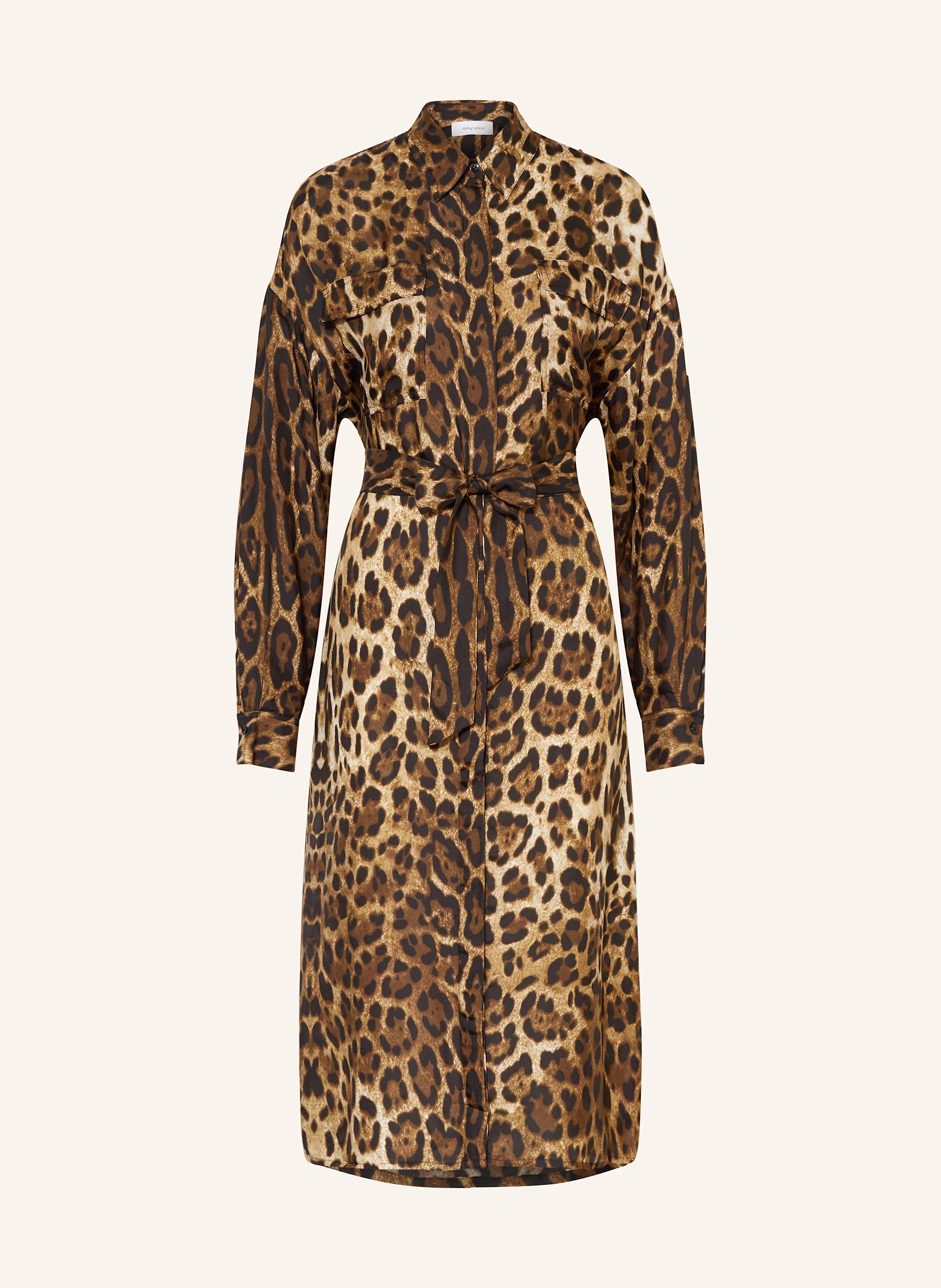 darling harbour Oversized-Hemdblusenkleid mit Seide