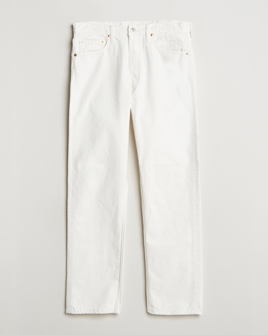 orSlow Straight Fit 105 Selvedge Jeans White