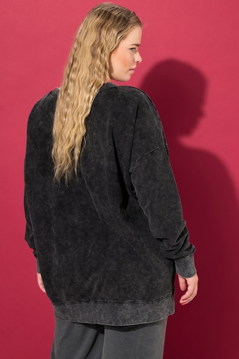 Sweatshirt, very Oversize Shape, Yoga Print