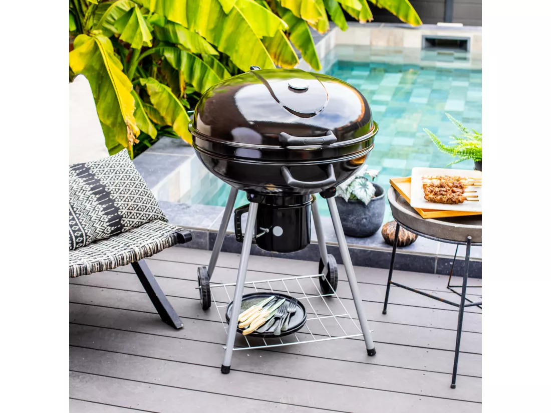 Livoo Barbecue à charbon 55cm noir - doc270